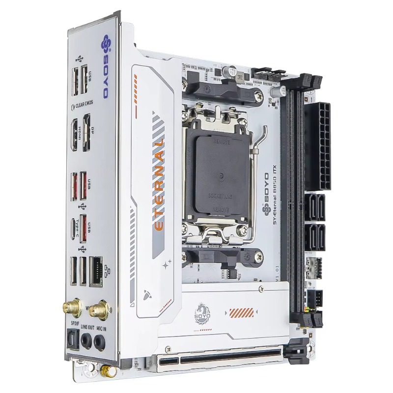 SY- B850ITX  WIFI6 AMD Motherb - Ddr5 64Gb ulasan dan harga