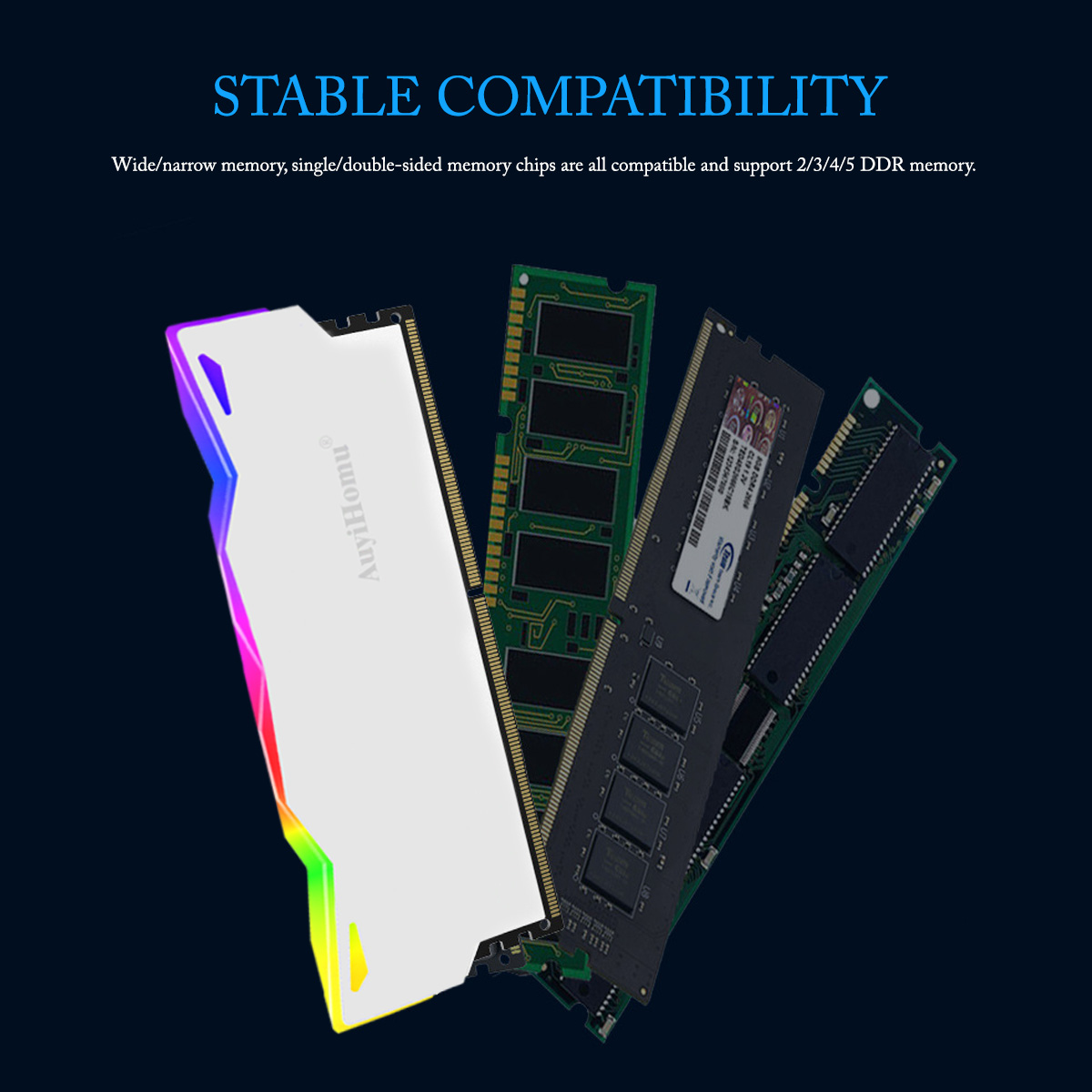 AuyiHomu RGB Heatsink, 5V 3Pin - Ddr5 Ram ulasan dan harga